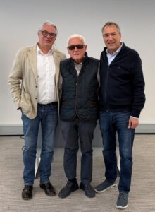 40 Jahre Vorsitz: v.L Ehemaliger Vorsitzender Thomas Schepel, ehemaliger Vorsitzender Jochen Förster und aktueller Vorsitzender Heinz Weber